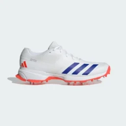 2024 Adidas 22YDS Full Spike Cricket Shoes - White/Blue/Red -Cricket Gear Sales Store 22yds shoes white ig6752 01 standard