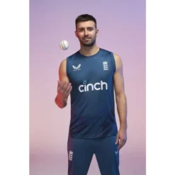 Castore England ECB Replica Training Vest -Cricket Gear Sales Store 230112 ecb 2324 castore nb mark wood training 034