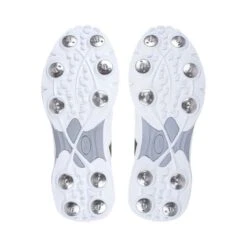 2023 Kookaburra KC 2.0 Spike Cricket Shoes - White/Red/Yellow -Cricket Gear Sales Store 3r2314 kc2.0 red yellow spike sole 1