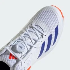 2024 Adidas AdiPower Vector Mid 20 Bowling Cricket Shoes - White/Blue/Red -Cricket Gear Sales Store adipower vector mid 20 shoes white ig6749 42 detail