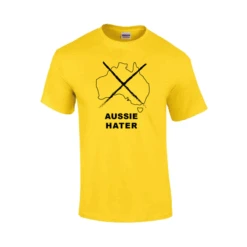 "Aussie Hater" Slogan T-Shirt