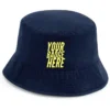 Bucket Hat With Club Badge - Navy