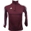 Adidas Maroon Zip Training Top