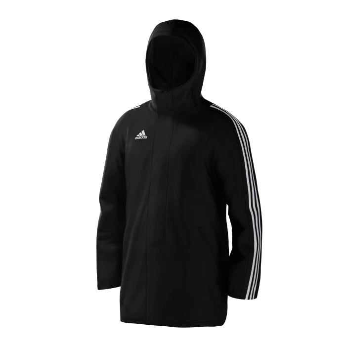 Bovingdon FC Coaches Black Adidas Stadium Jacket 2 Bovingdon FC Coaches Black Adidas Stadium Jacket - Image 2