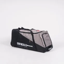 2024 Gray Nicolls Team 400 Wheelie Cricket Bag -Cricket Gear Sales Store chah24bags holdalls team 400 wheelie black silver side 1