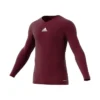 Adidas Long Sleeve Maroon Junior Base Layer