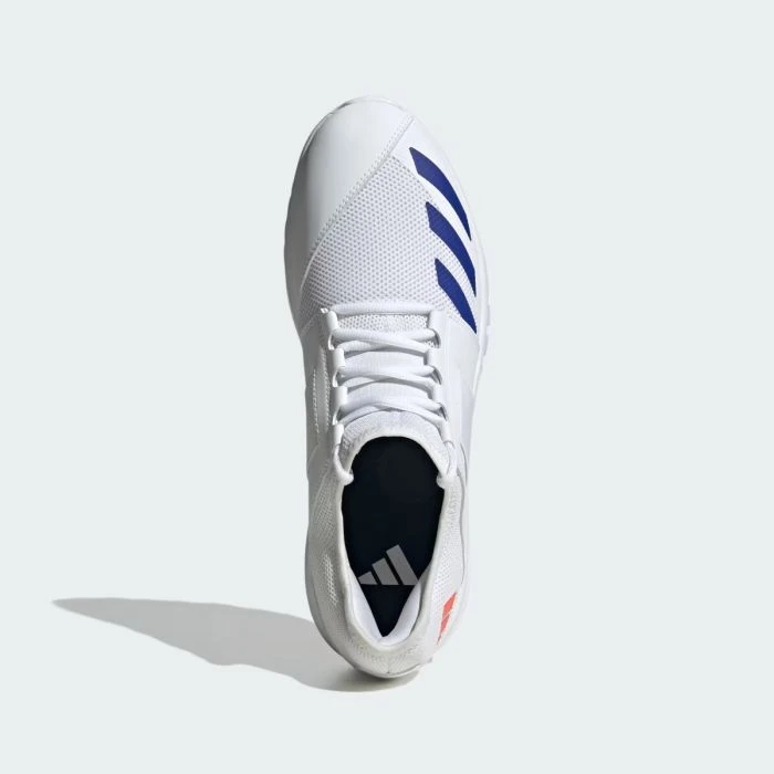 2024 Adidas Howzat Spike 20 Cricket Shoes - White/Blue/Red 2 2024 Adidas Howzat Spike 20 Cricket Shoes - White/Blue/Red - Image 2
