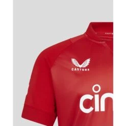 2023 Castore ECB England Replica T20 Mens Cricket Shirt -Cricket Gear Sales Store tm3482 highriskred 5 1