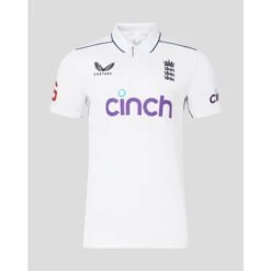 2024 Castore ECB England Mens Replica Test Cricket Shirt