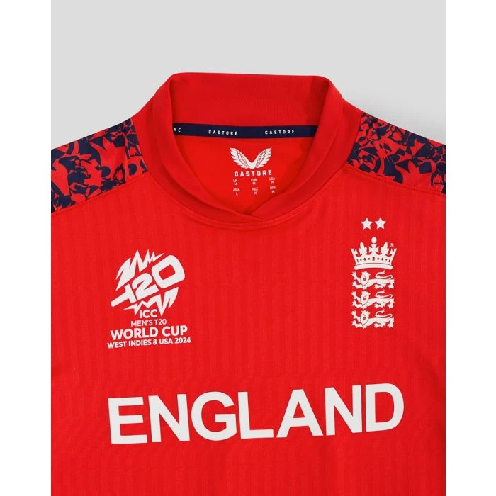 2024 Castore ECB England T20 World Cup Junior Cricket Shirt 8 2024 Castore ECB England T20 World Cup Junior Cricket Shirt - Image 8