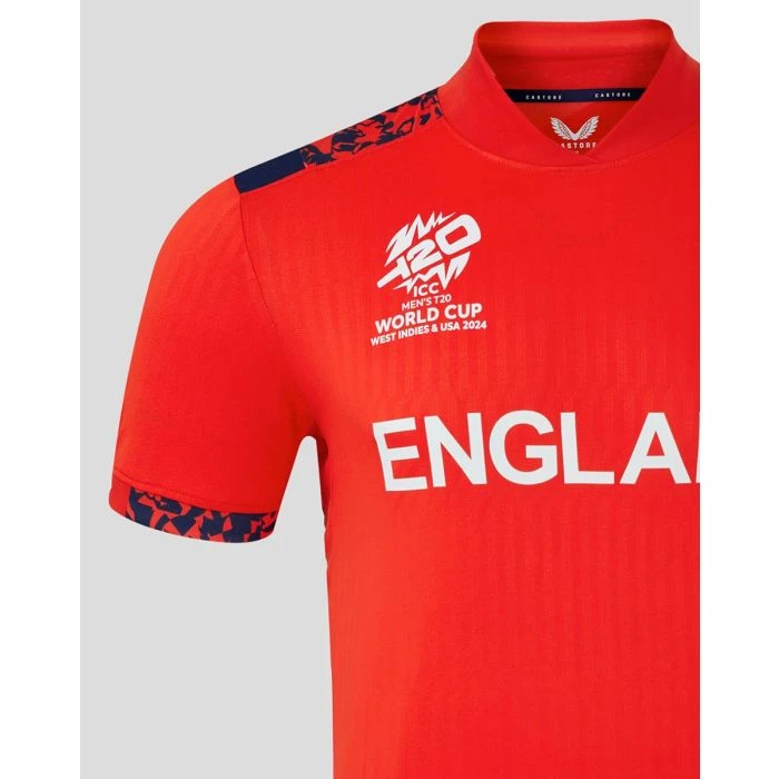 2024 Castore ECB England T20 World Cup Junior Cricket Shirt 3 2024 Castore ECB England T20 World Cup Junior Cricket Shirt - Image 3