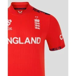 2024 Castore ECB England T20 World Cup Junior Cricket Shirt 15 2024 Castore ECB England T20 World Cup Junior Cricket Shirt -Cricket Gear Sales Store tm6762 wcm 096 fiery red 08 1