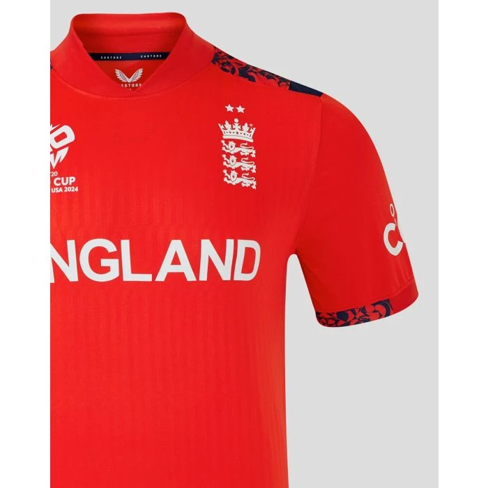 2024 Castore ECB England T20 World Cup Junior Cricket Shirt 5 2024 Castore ECB England T20 World Cup Junior Cricket Shirt - Image 5