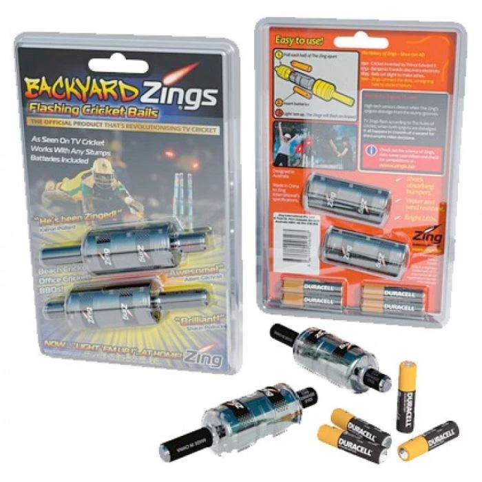 Backyard Zings Flashing Cricket Bails 1 Backyard Zings Flashing Cricket Bails